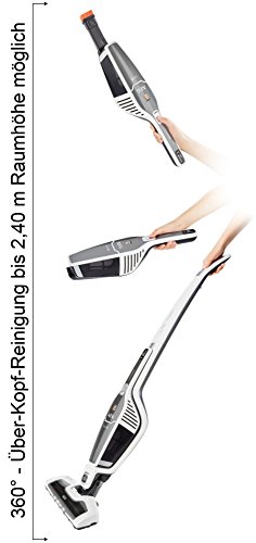 AEG CX7-45ANI 2in1 Akku-Handstaubsauger inkl. Zusätzlicher Elektrosaugbürste für das Handteil (beutellos, Lithium HD-Power-Akku, 45 Min. Laufzeit, Elektrobürste, 4 LED-Frontlichter) weiß - 